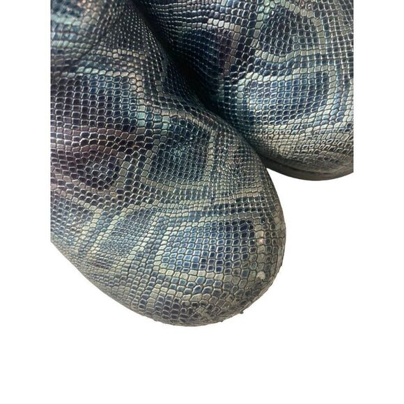 Dansko Blue Metallic Snakeprint Clogs 38 US 7.5 8 - Picture 6 of 7